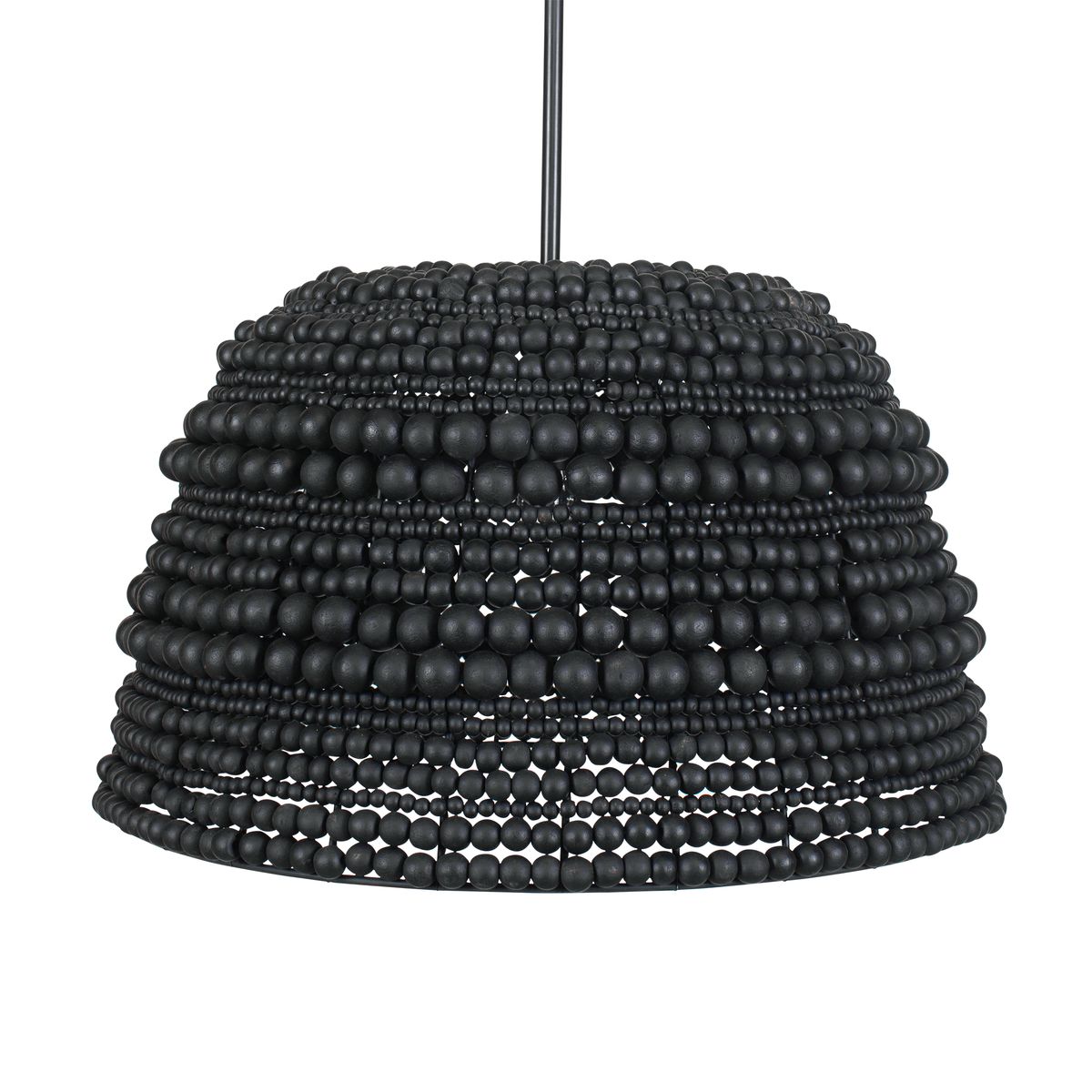 Uttermost Persephone Black Wooden Beads Pendant - Image 3