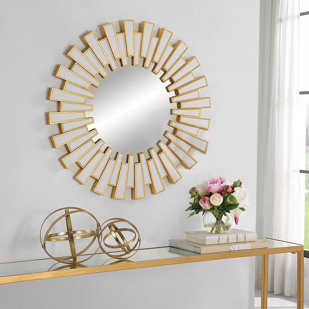 Casa Bella Living Sunburst Round Mirror - Image 2