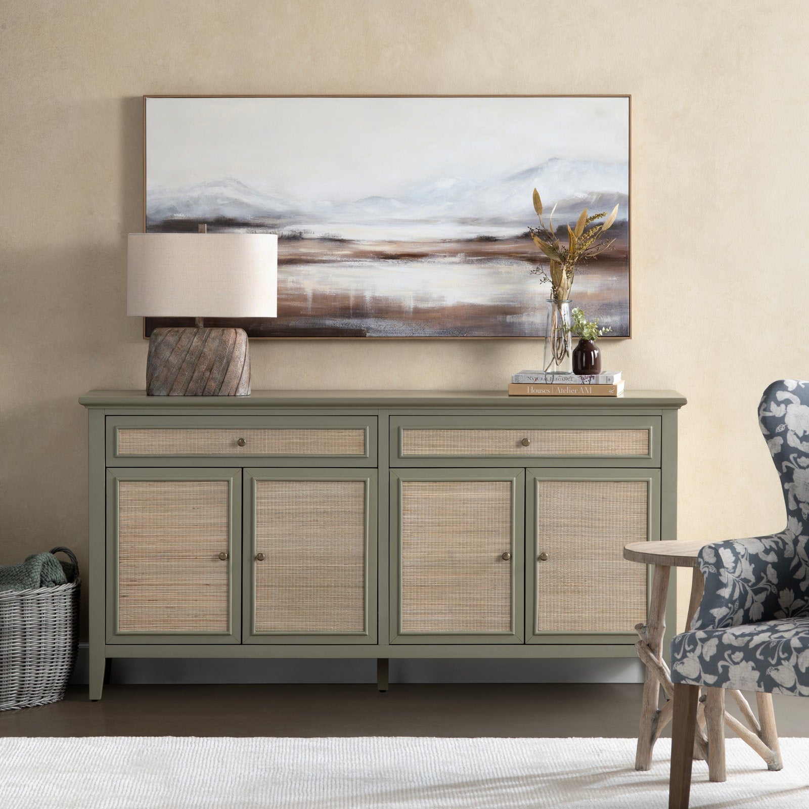 Crestview Collection Solace 4- Door Sideboard - Image 1