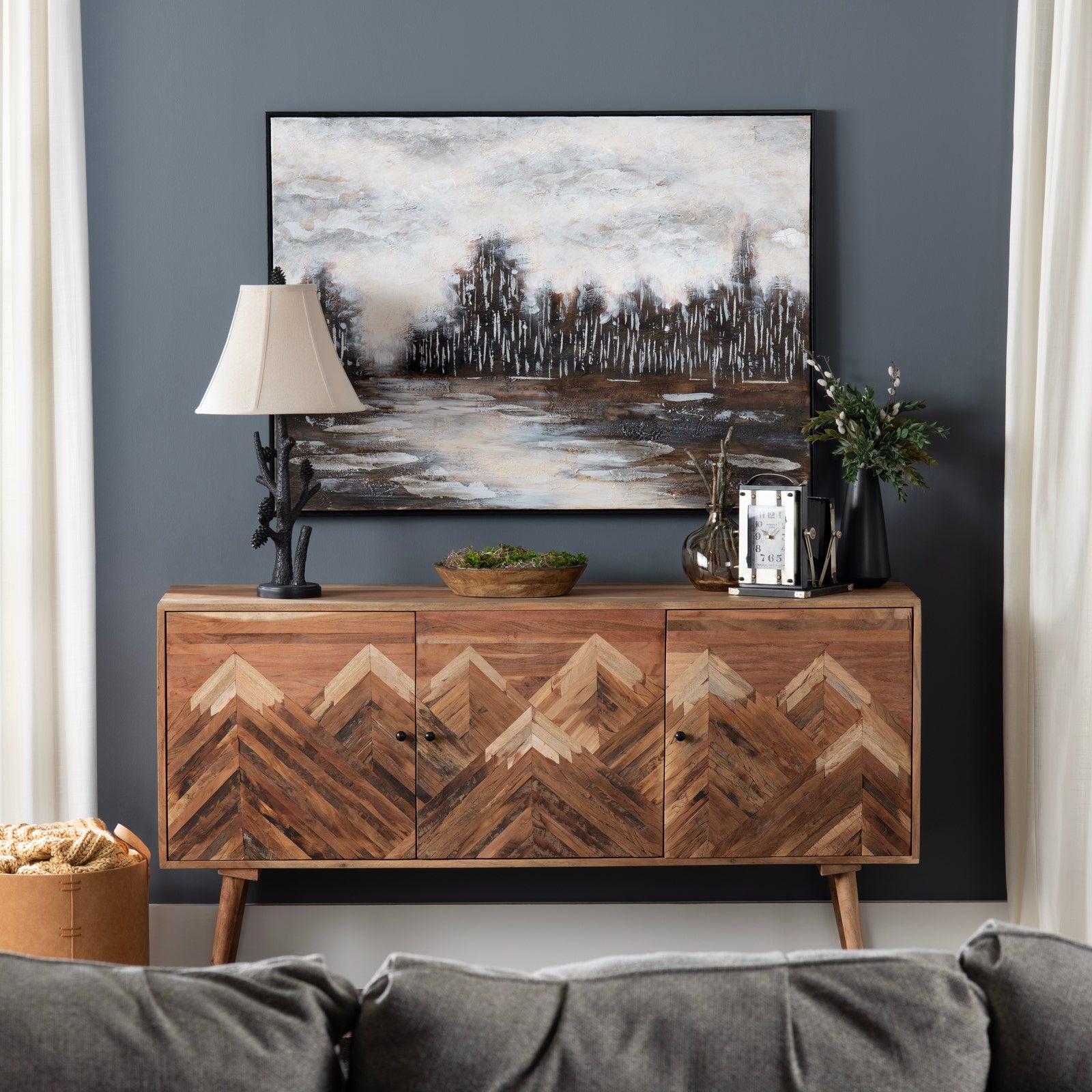 Crestview Collection Sierra Nevada 3- Door Sideboard - Image 1