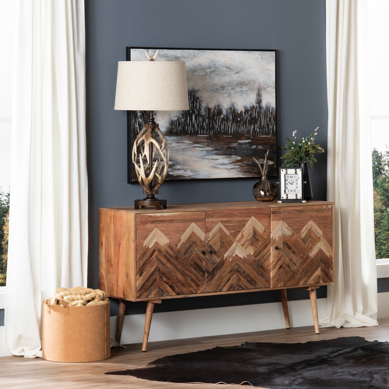 Crestview Collection Sierra Nevada 3- Door Sideboard - Image 2