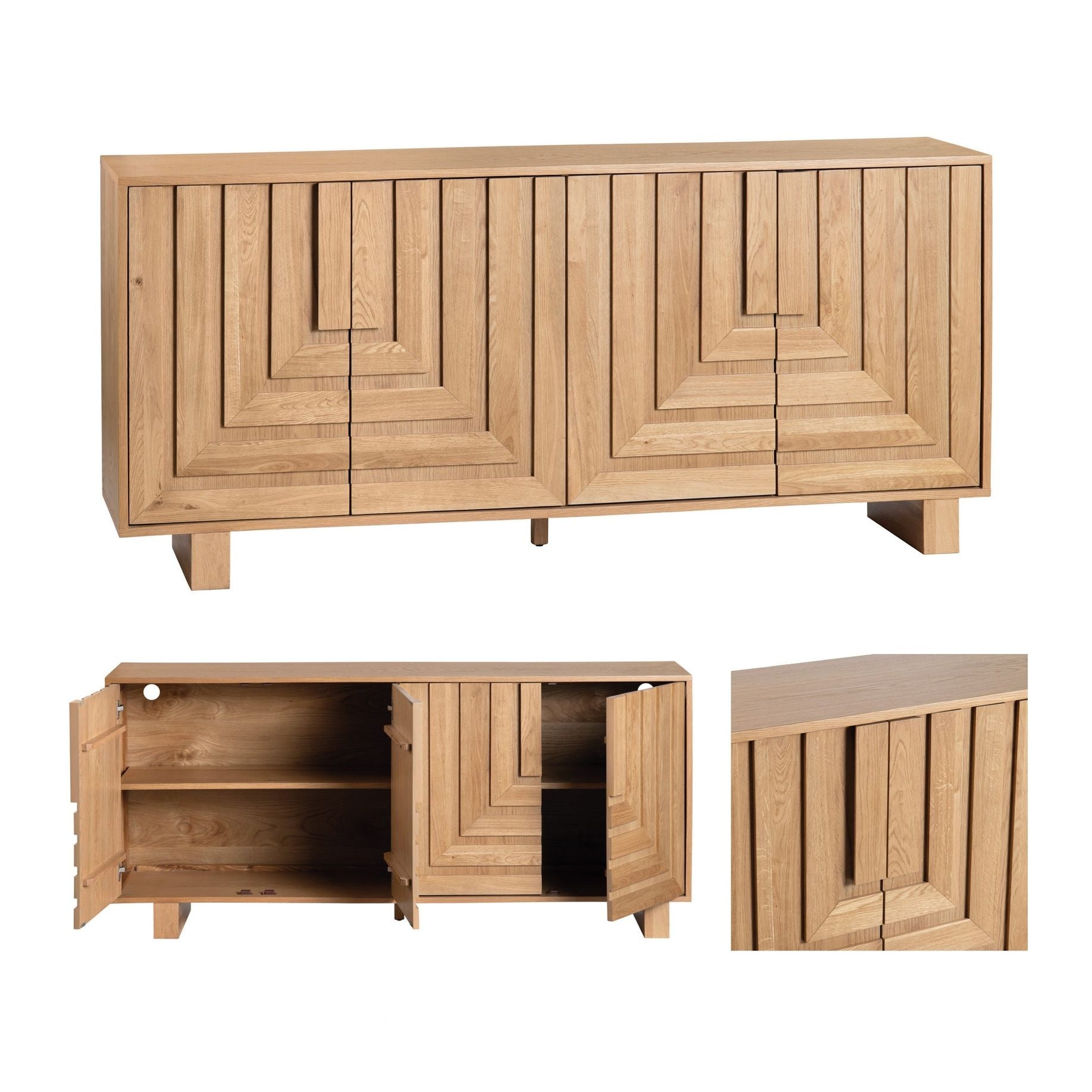 Crestview Collection Dylan 4- Door Sideboard - Image 3