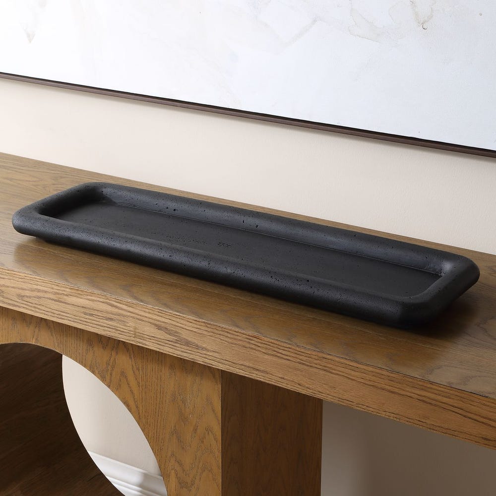Uttermost Shadowline Matte Black Tray ~ Indoor & Outdoor Use - Image 3