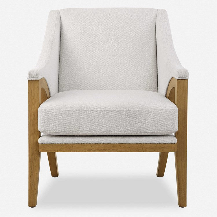 Uttermost Evolve White Sugar Upholstered Accent Chair - Image 2