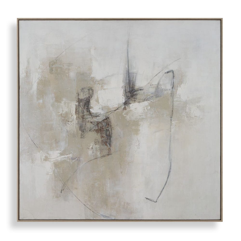 Uttermost Still Crossing Neural Toned Hand Painted Canvas - Image 3