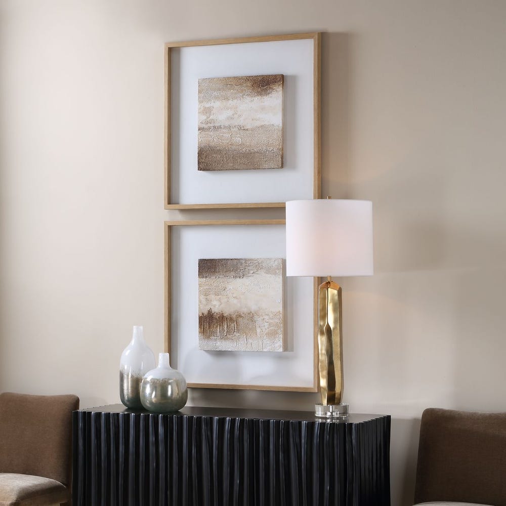 Uttermost Between Lines Hand Painted Canvases ~ Set Of Two - Image 2