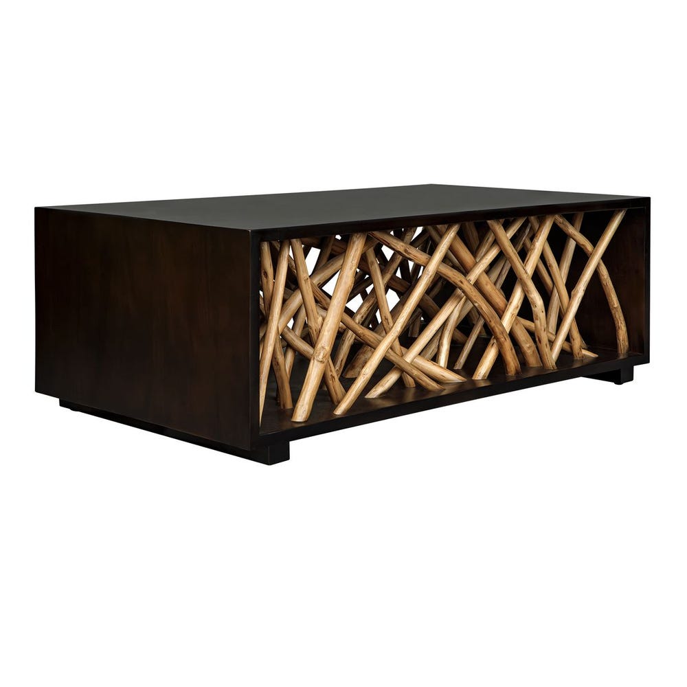 Uttermost Teak Maze Natural Gathered Teak Branches Coffee Table - Image 3