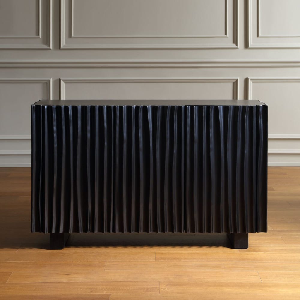 Uttermost Mercado Hand- Carved Three- Door Cabinet - Image 3