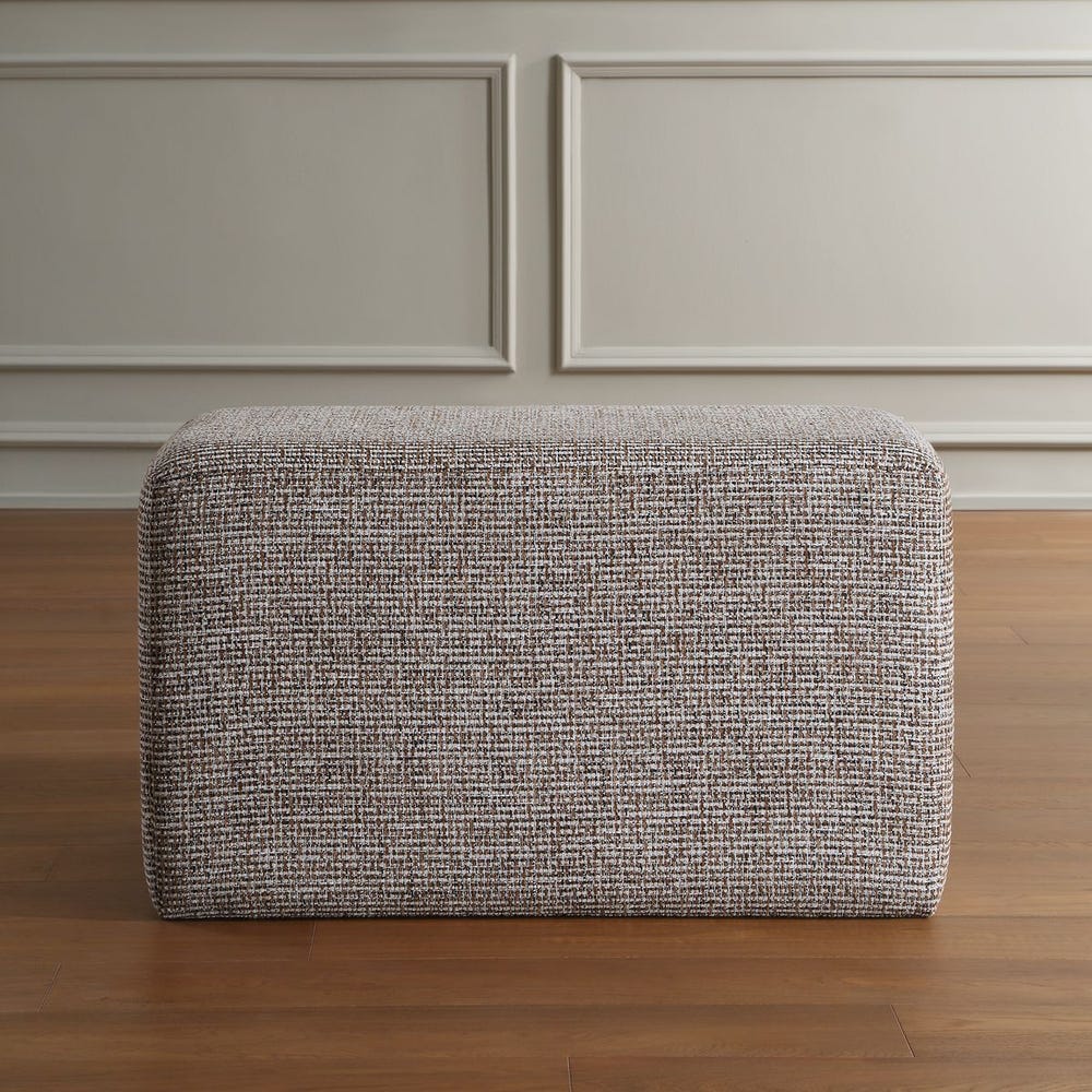 Uttermost Kelce Woven Checkered Ottoman - Image 2