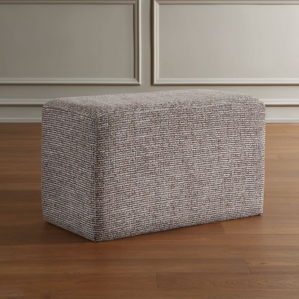 Uttermost Kelce Woven Checkered Ottoman - Image 3