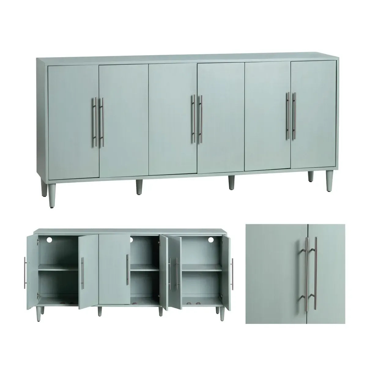 Crestview Collection Chloe 6- Door Sideboard - Image 3