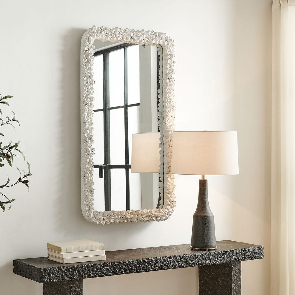Uttermost Barnacle Mirror Finished In Warm White - Image 3