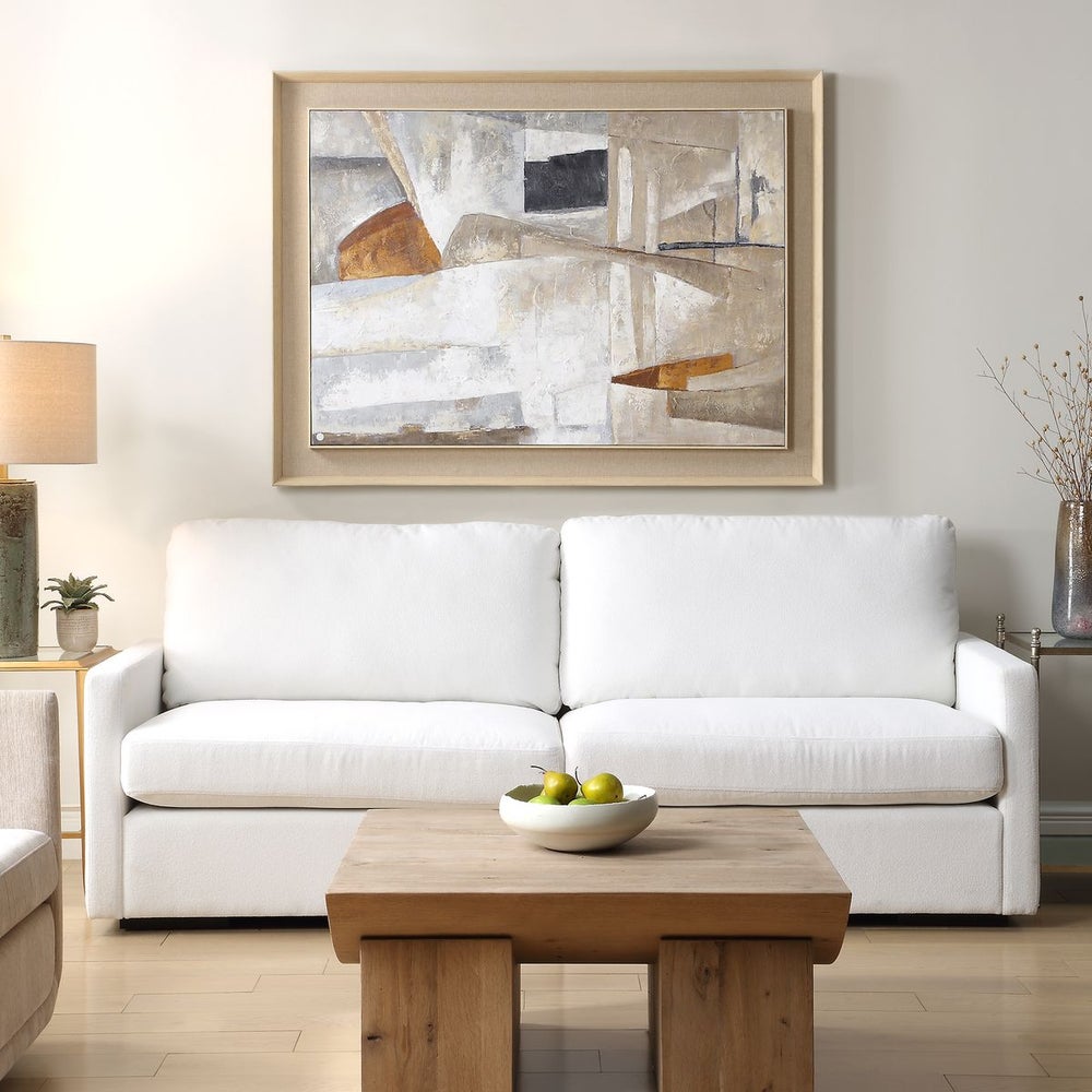 Uttermost Hide & Seek Hand Painted Canvas With Natural Wood Frame - Image 1