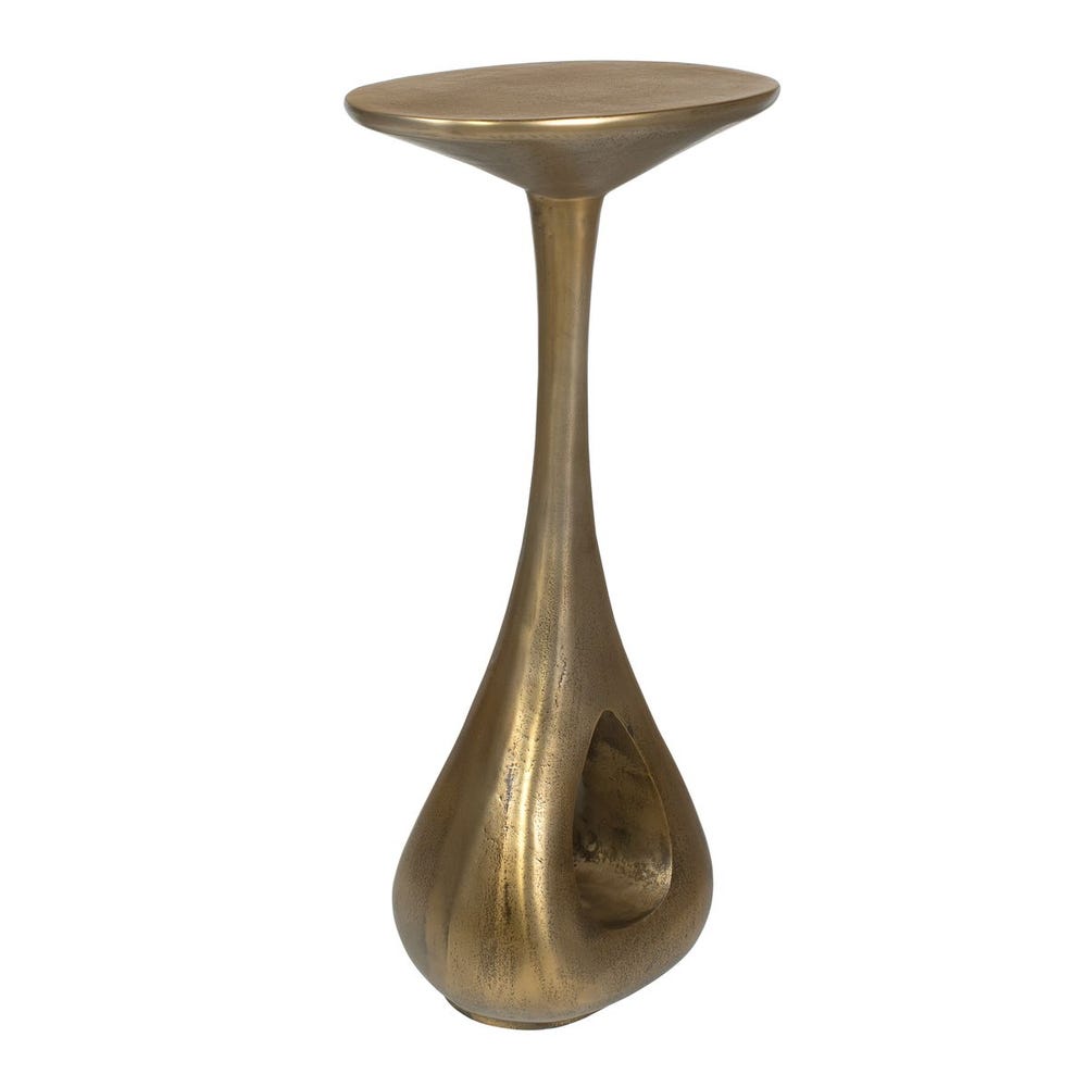 Uttermost Tolstoy Rich Antique Brass Accent Table ~ Indoor & Outdoor Use - Image 3