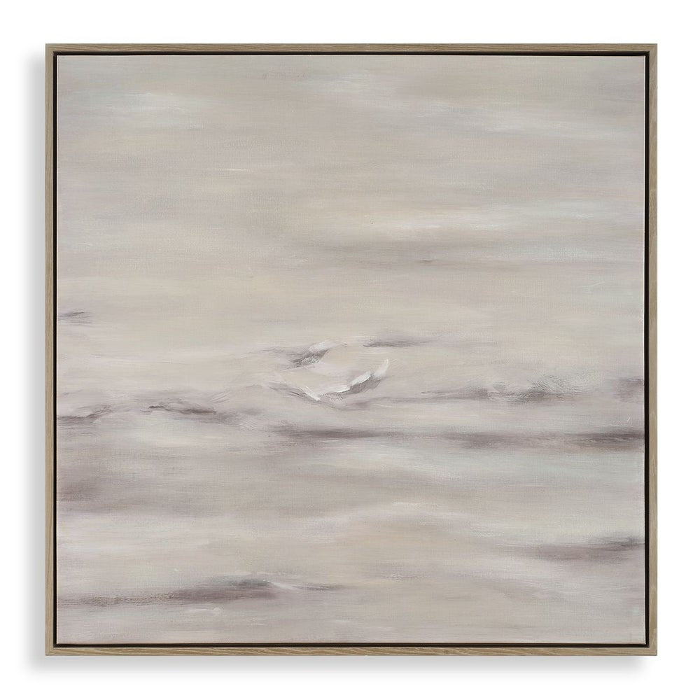 Uttermost Trance Hand Painted Canvas With White Wash Frame - Image 2