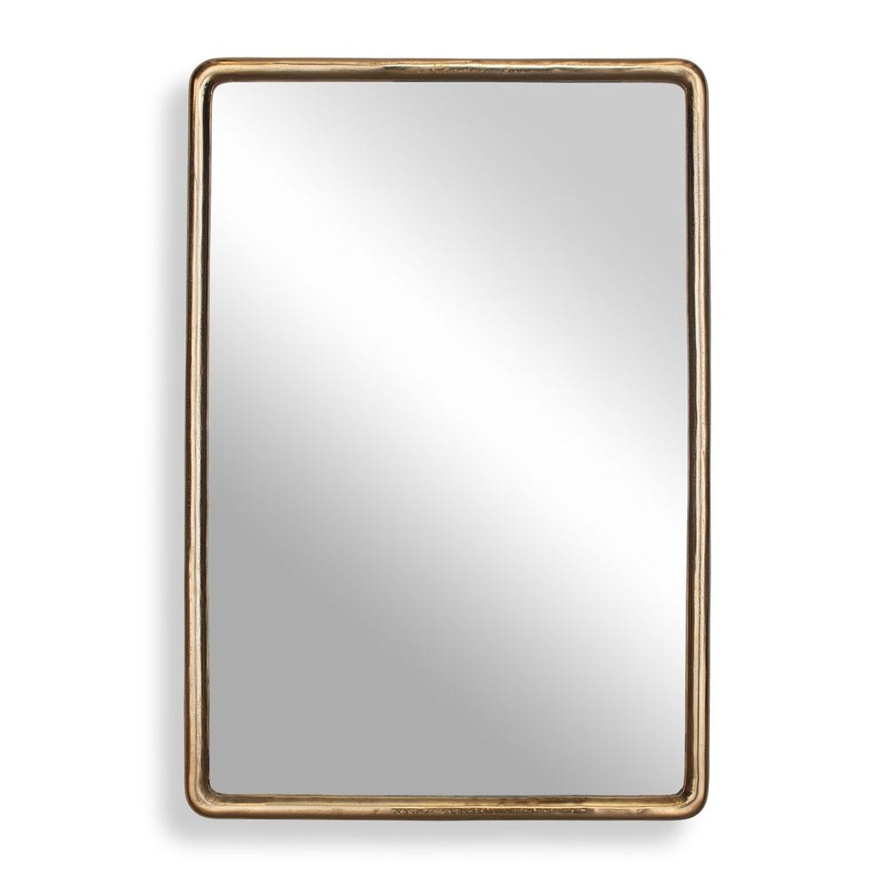 Uttermost Burton Plated Antique Brass Mirror ~ Indoor & Outdoor Use
