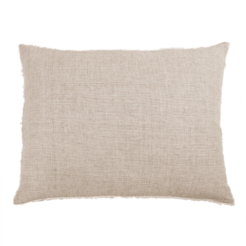 Pom Pom at Home Logan Terracotta Linen Big Pillow with Insert ~ 28” x 36” - Image 1