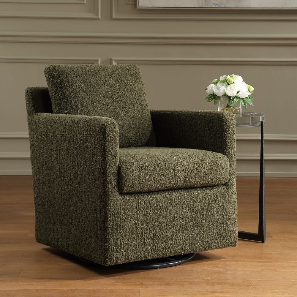 Uttermost Tisdell Kale Green Swivel Glider - Image 2