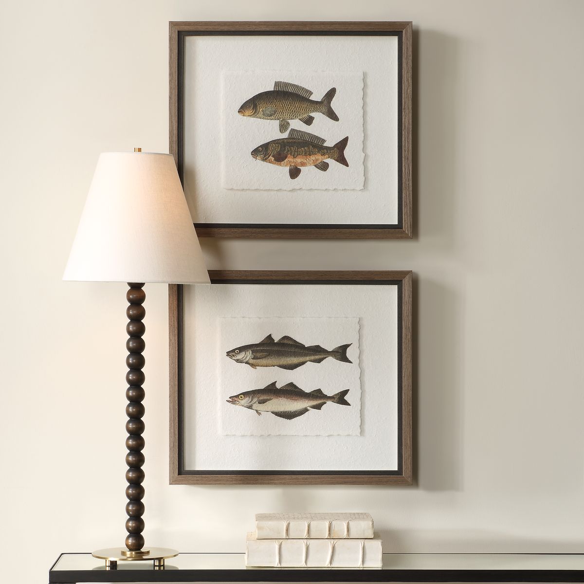 Uttermost The Catch Set of 2 Fish Framed Prints - Image 1