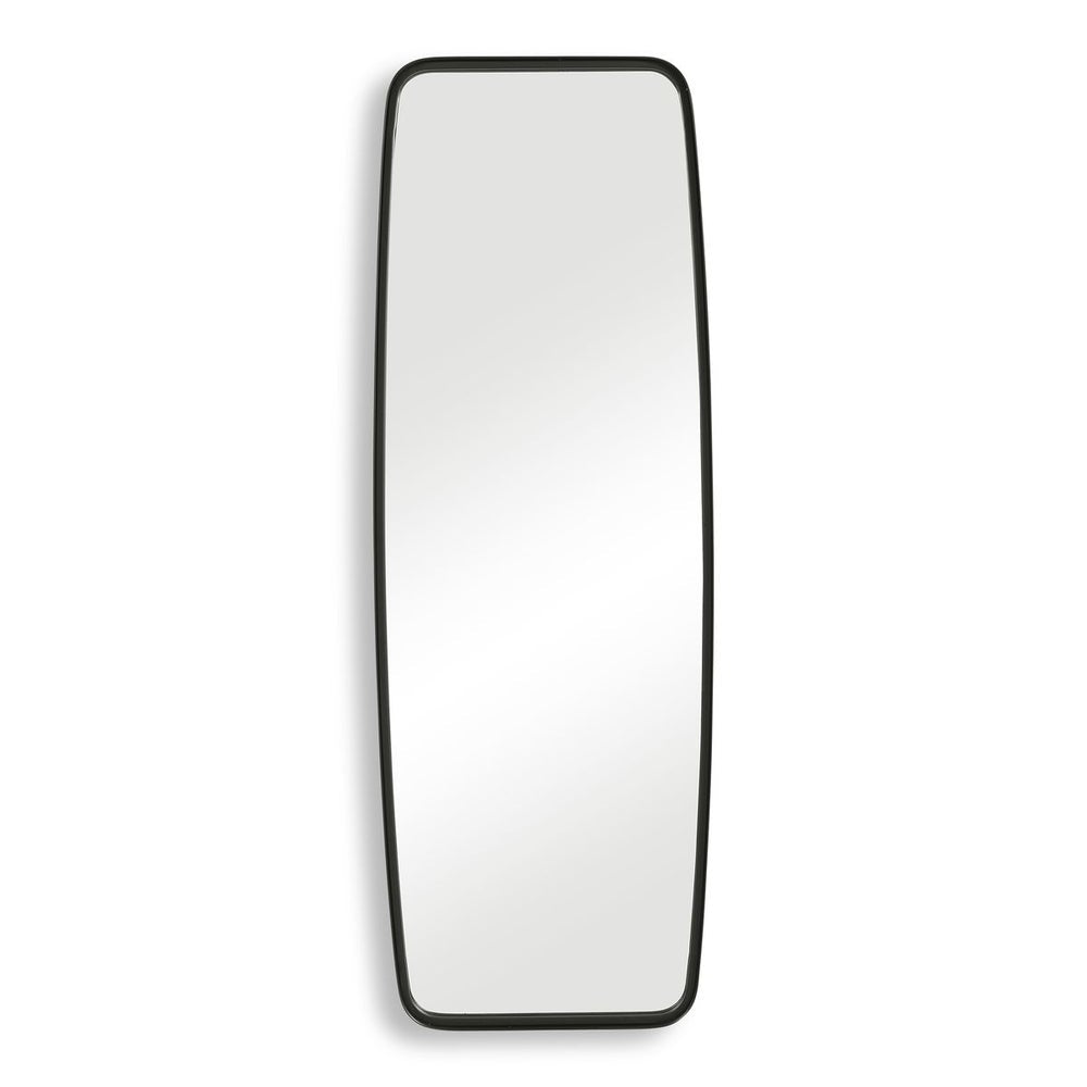 Casa Bella Living Rounded Corners Matte Black Metal Tubing Mirror - Image 3