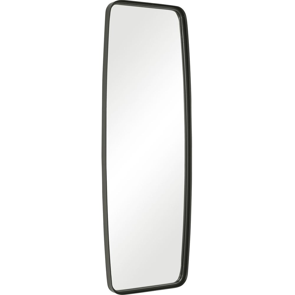 Casa Bella Living Rounded Corners Matte Black Metal Tubing Mirror - Image 2