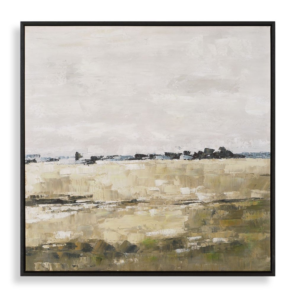 Uttermost Fragment Hand Painted Canvas With Black Frame - Image 2