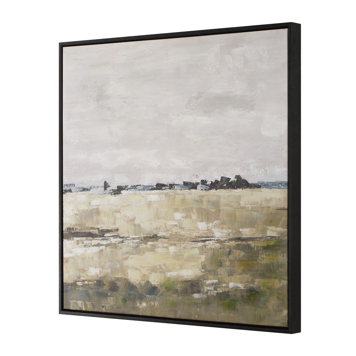 Uttermost Fragment Hand Painted Canvas With Black Frame - Image 3
