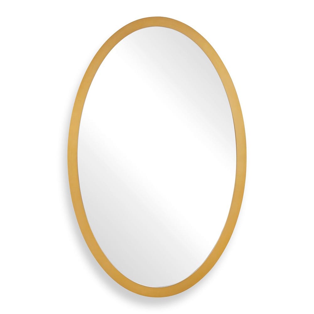 Uttermost Elstree Antique Brass Finish Oval Mirror - Image 3
