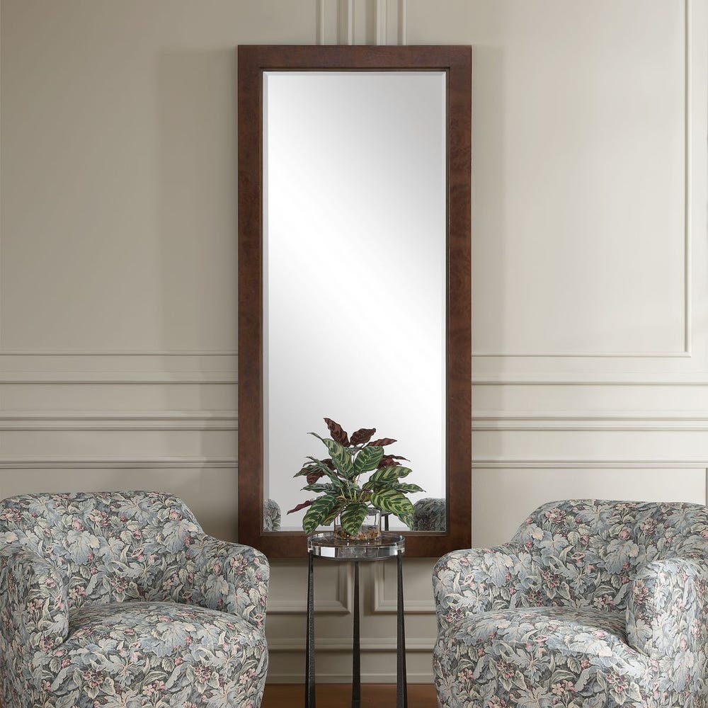 Uttermost Durant Antique Dark Bronze Tall Mirror