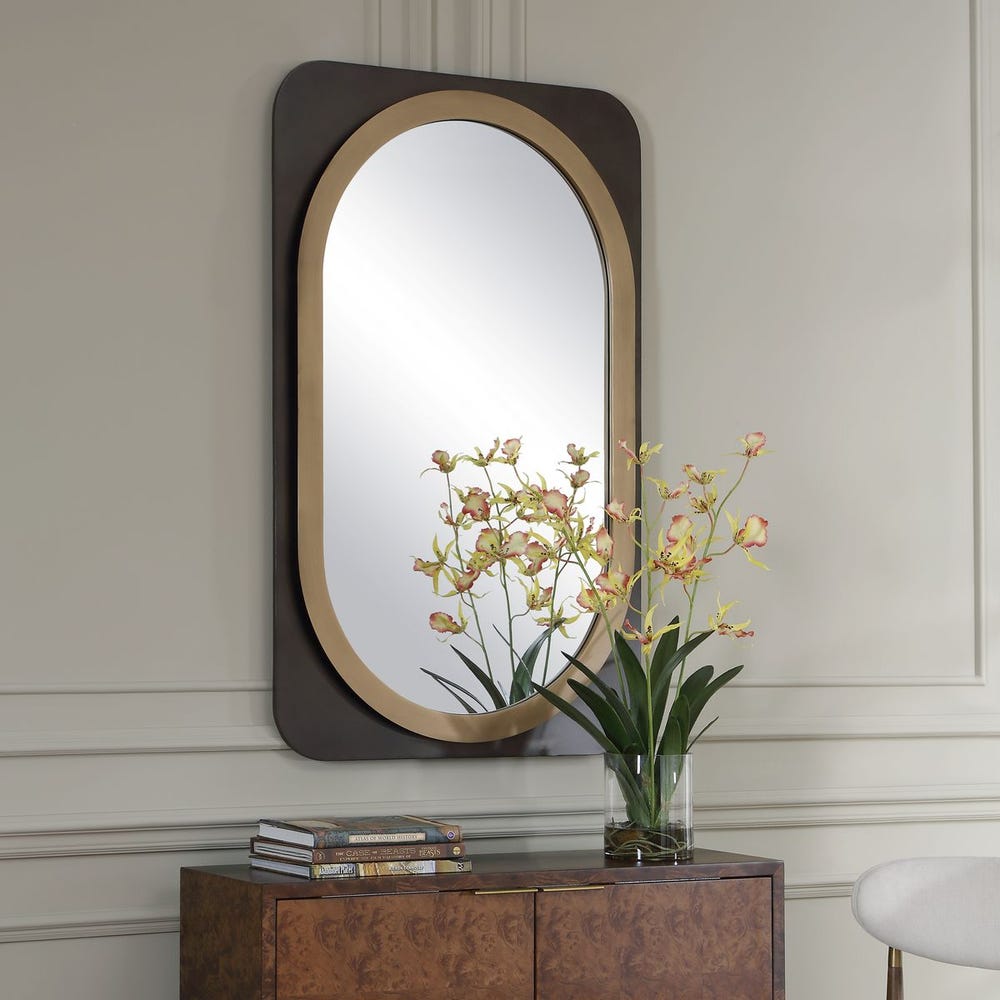 Uttermost Condesa Oval Framed Mirror - Image 2