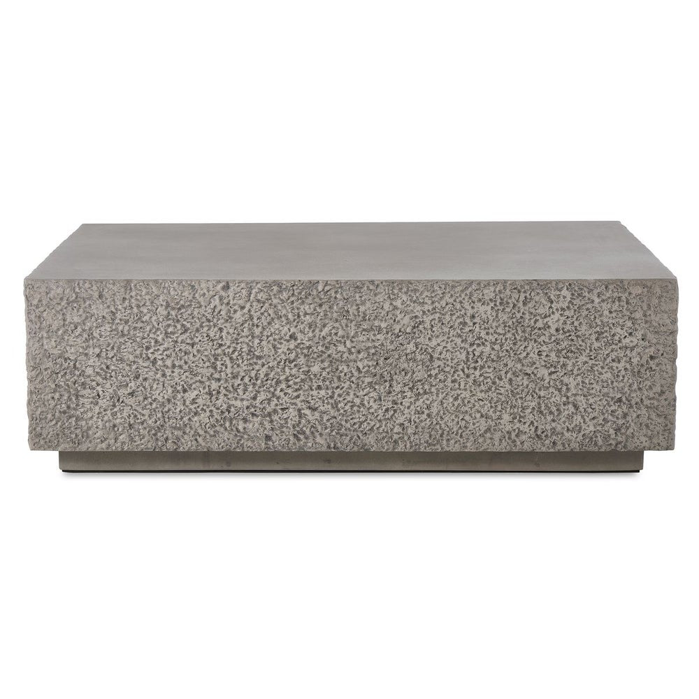 Uttermost Hesston Glass Reinforced Concrete Coffee Table ~ Indoor and Outdoor Use - Image 1
