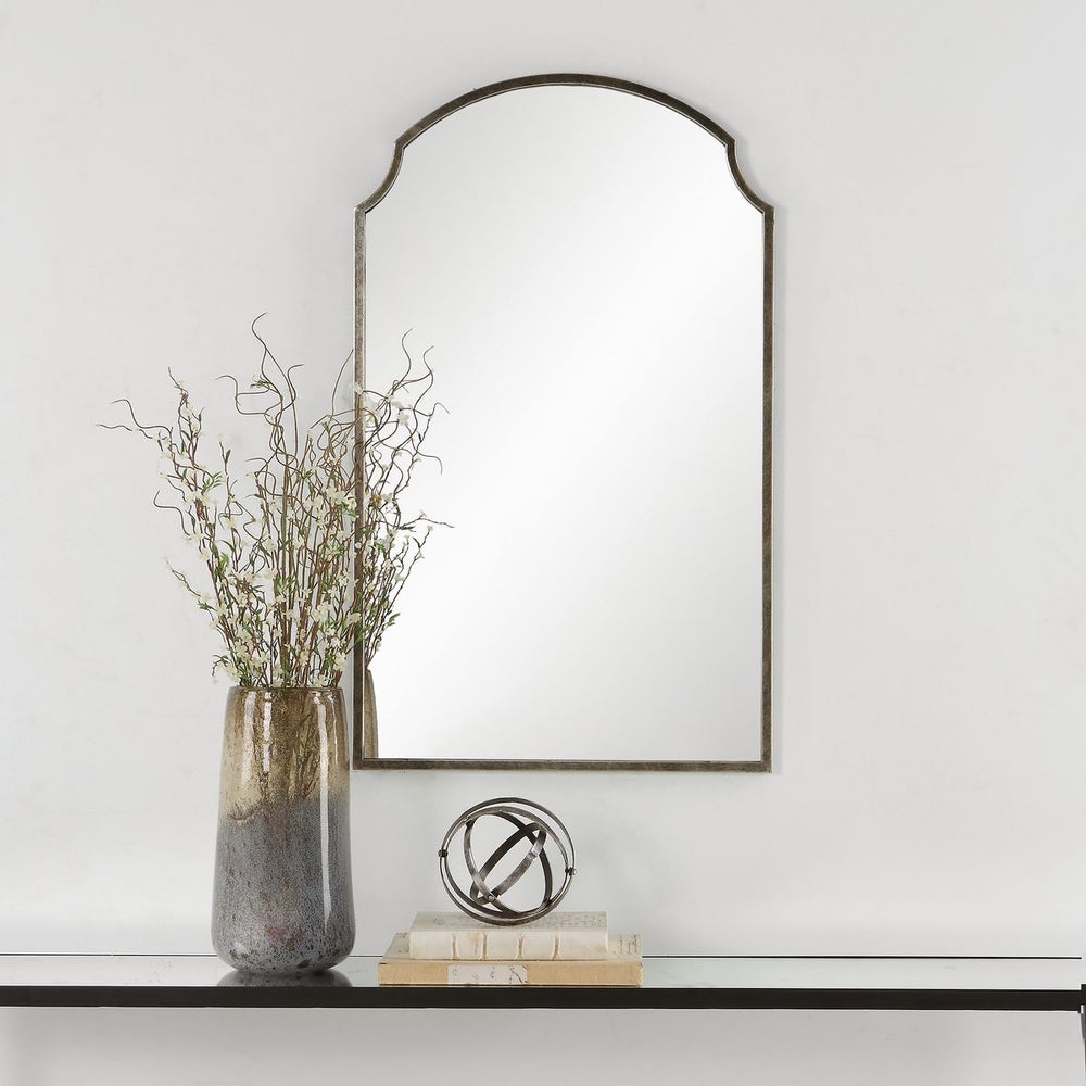 Casa Bella Living Curved Corners Hints of Gold And Silver Mirror - Image 2