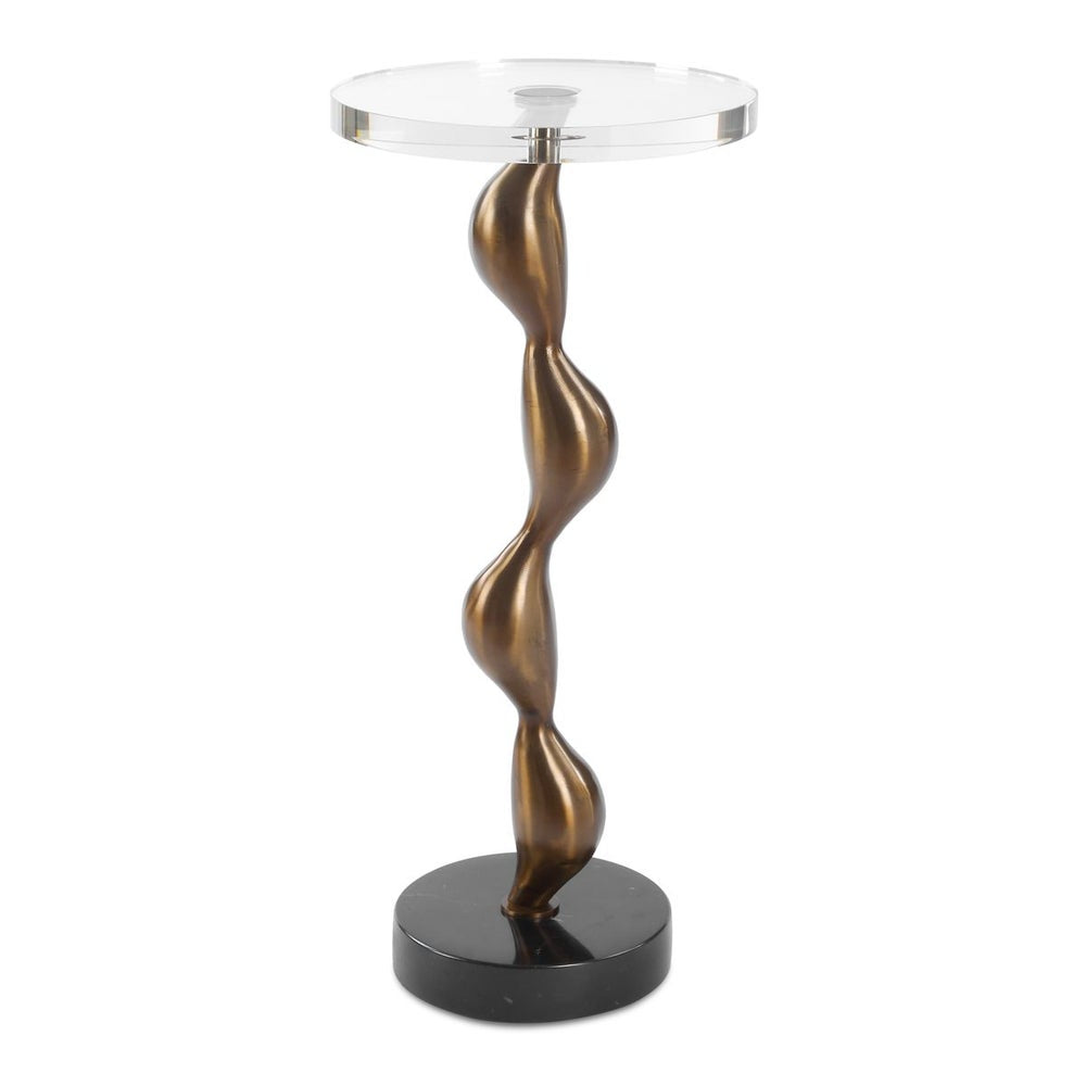 Uttermost Remolino Warm Bronze Cast Iron Drink Table - Image 3