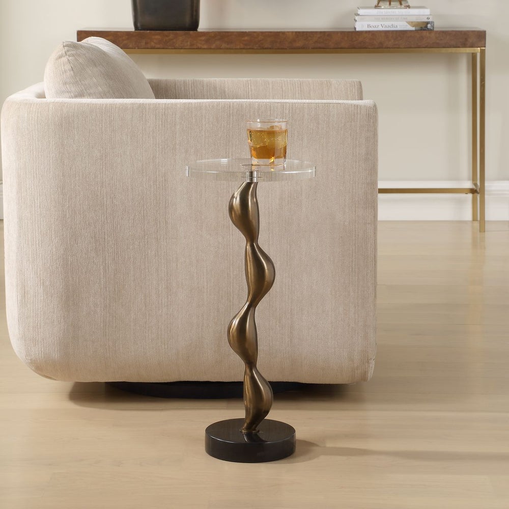 Uttermost Remolino Warm Bronze Cast Iron Drink Table