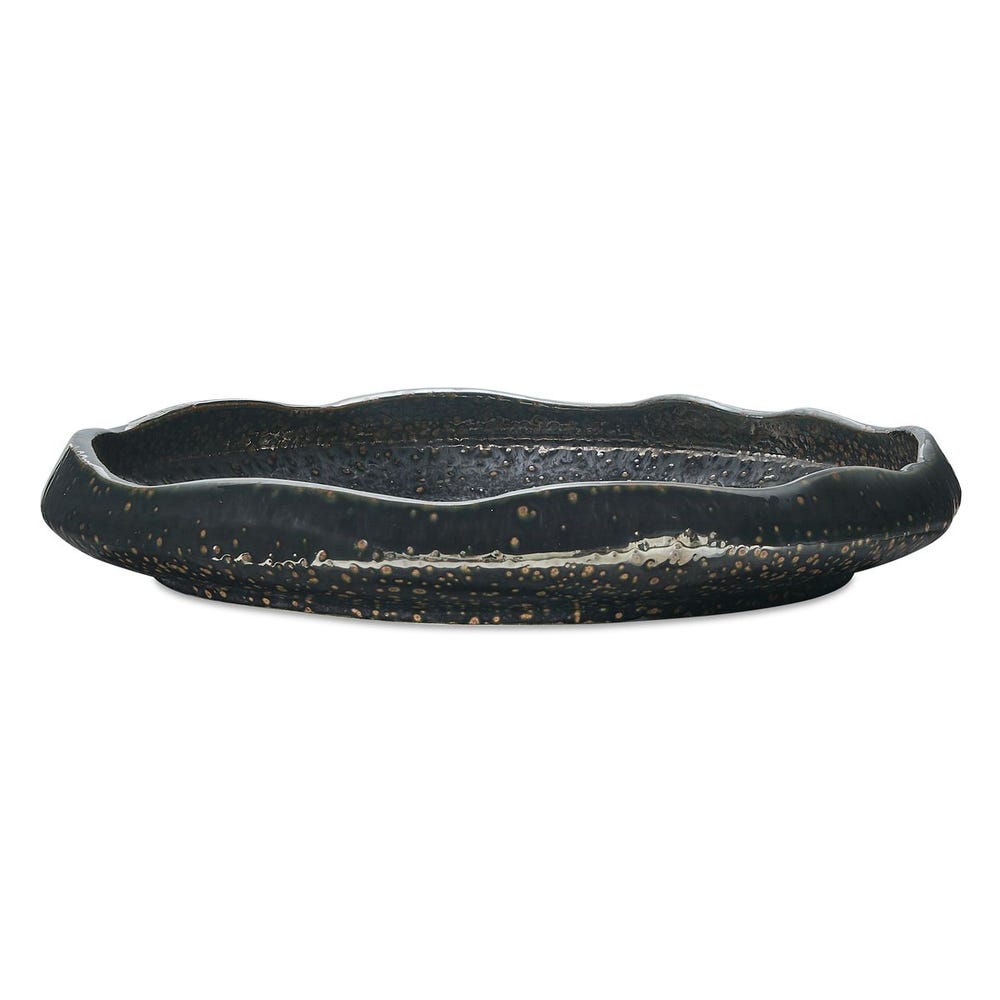 Uttermost Stardust Ripple Black Decorative Bowl ~ Indoor & Outdoor Use - Image 3