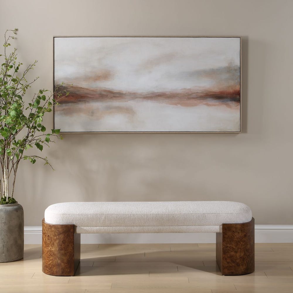 Uttermost Haze In The Horizon Hand Painted Canvas