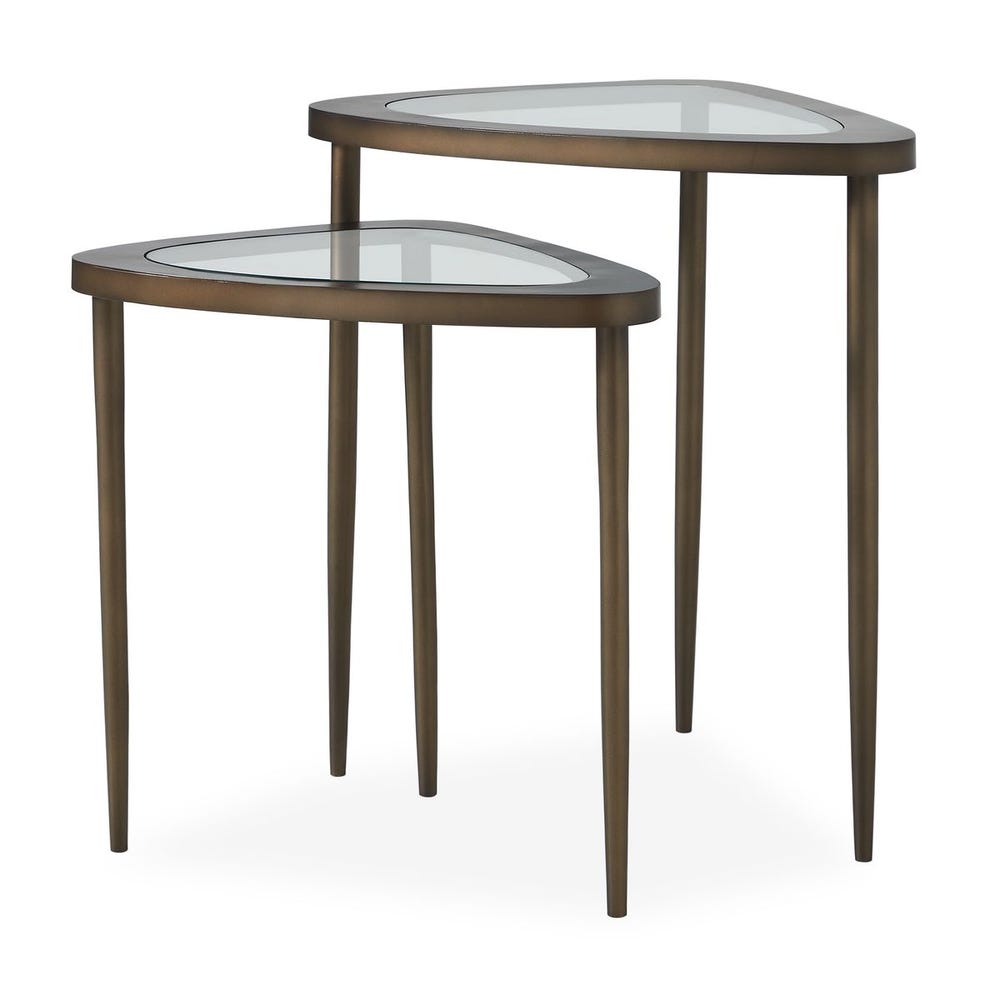 Uttermost Millar Triangular Designed Accent Tables ~ Set Of Two - Image 2