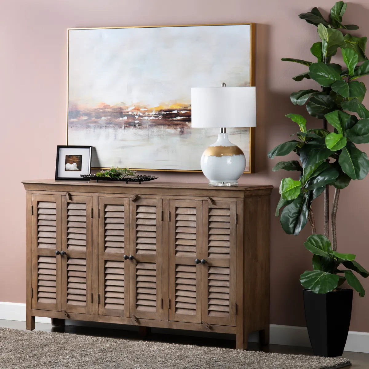 Crestview Collection Wiltshire Mango Wood Sideboard