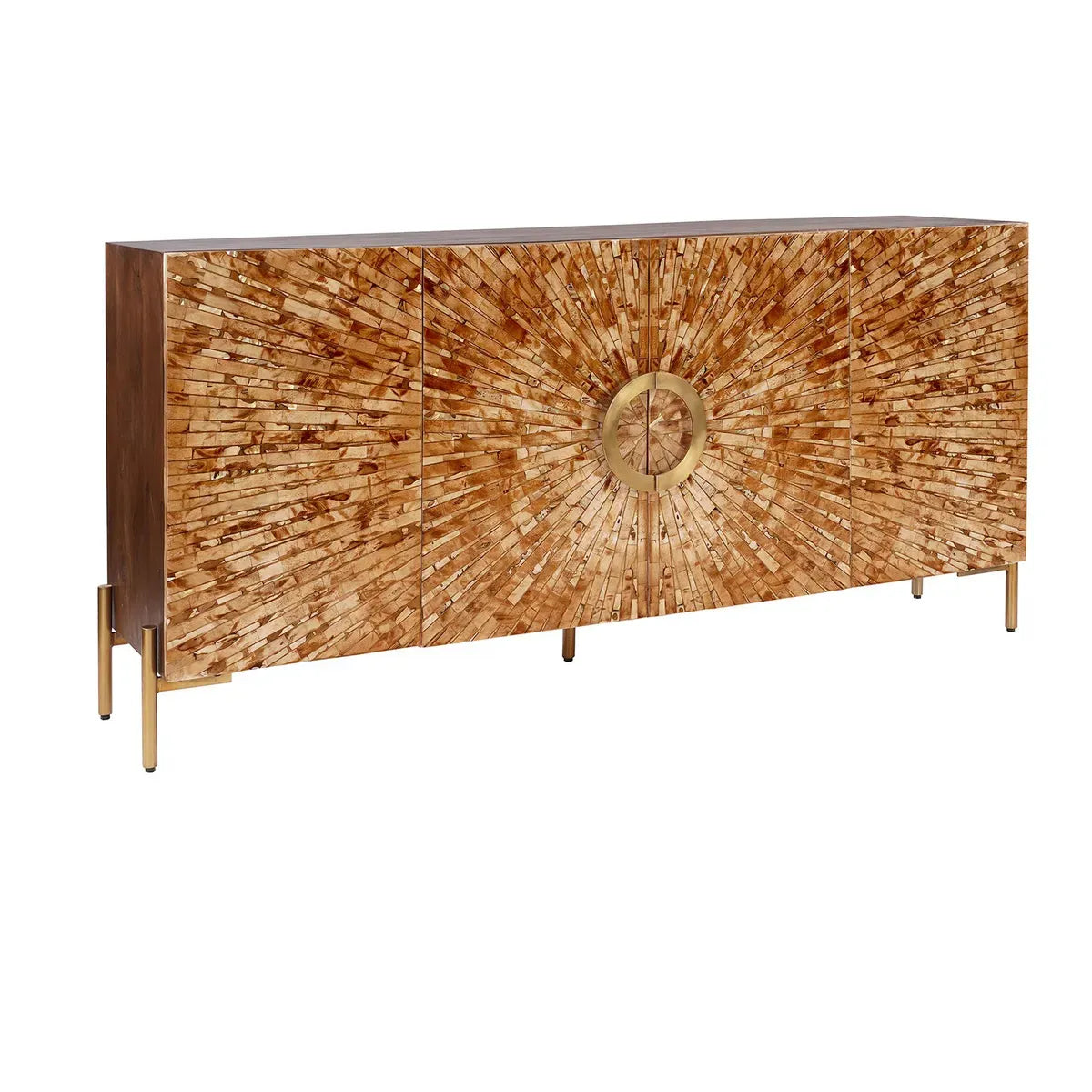 Crestview Collection Safari Bone Inlay Sideboard - Image 1