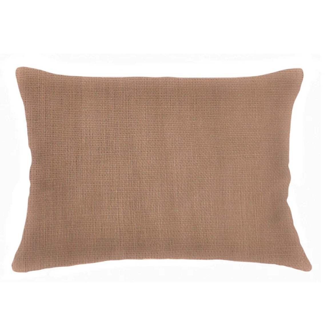 Anaya Home So Soft Linen Latte Lumbar Pillow 14x20 With Down Insert - Image 1