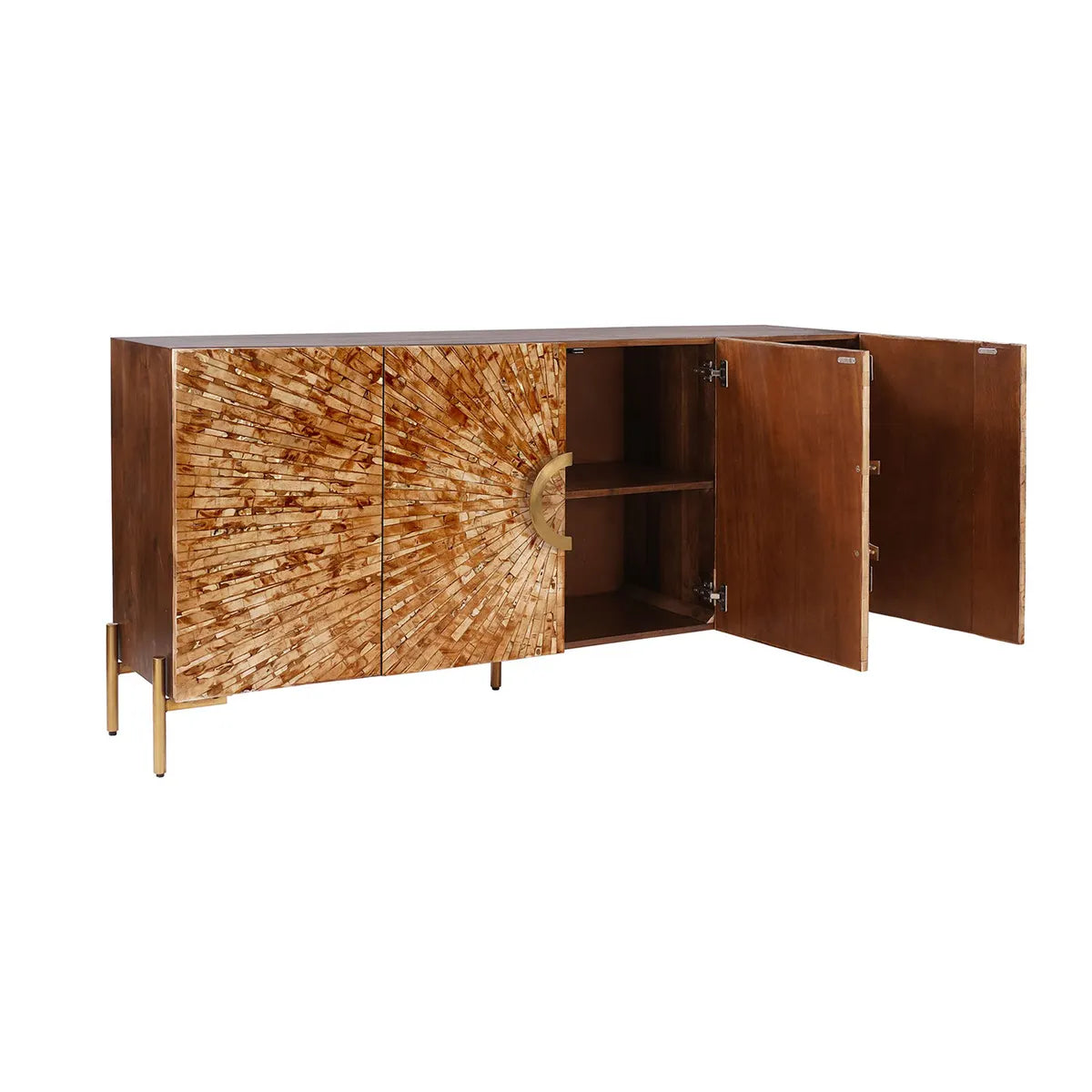 Crestview Collection Safari Bone Inlay Sideboard - Image 3