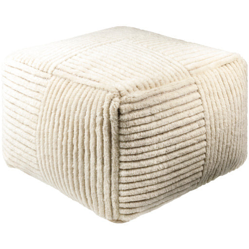 Surya Tunisia Modern Hand Knotted Wool Pouf Ottoman TUPF-001 - Image 2