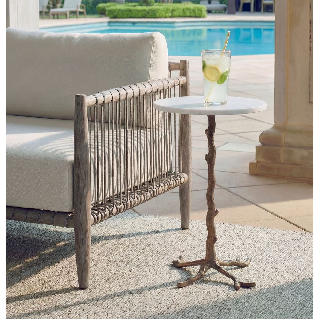 Uttermost Calais Branch Base Accent Table ~ Indoor & Outdoor Use