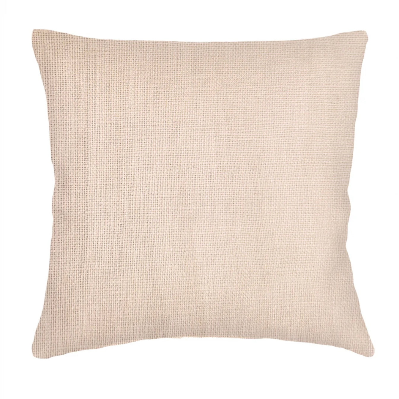 Anaya Home So Soft Linen Sandy Beige Pillow 20x20 With Down Insert - Image 1