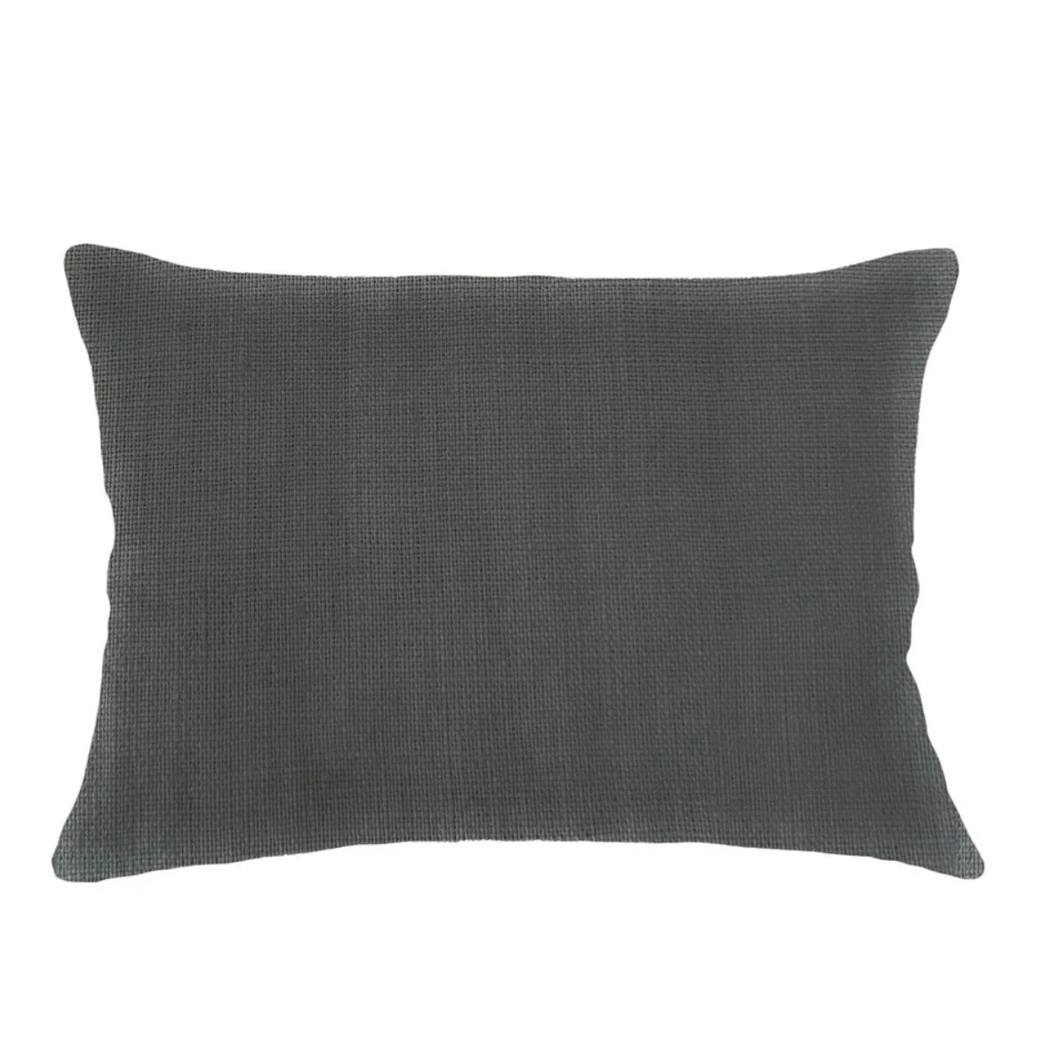 Anaya Home So Soft Linen Antique Grey Lumbar Pillow 14×20 With Down Insert