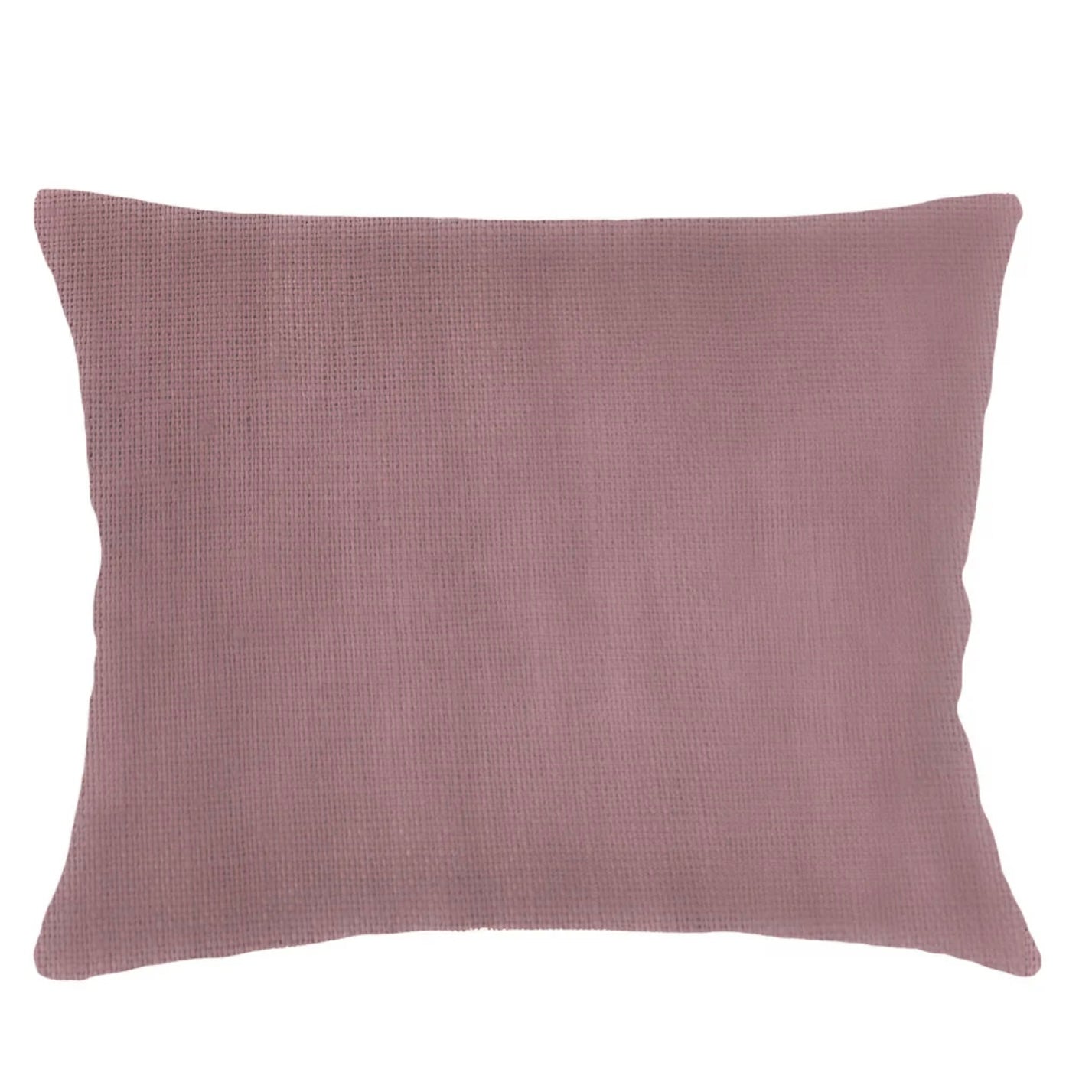 Anaya Home So Soft Linen Mauve Dutch Euro Pillow 28x36 With Down Insert - Image 1