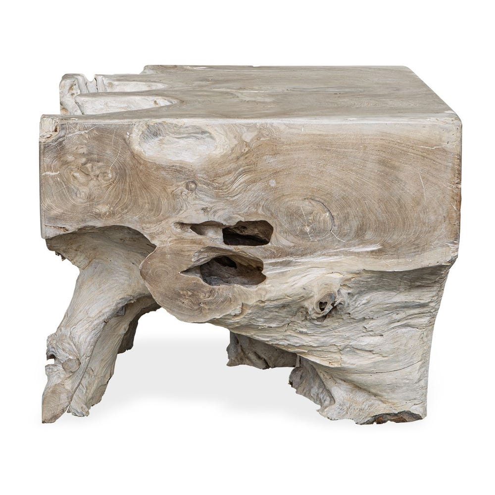 Uttermost Deguara Natural Teak Wood Coffee Table ~ Indoor & Outdoor Use - Image 2