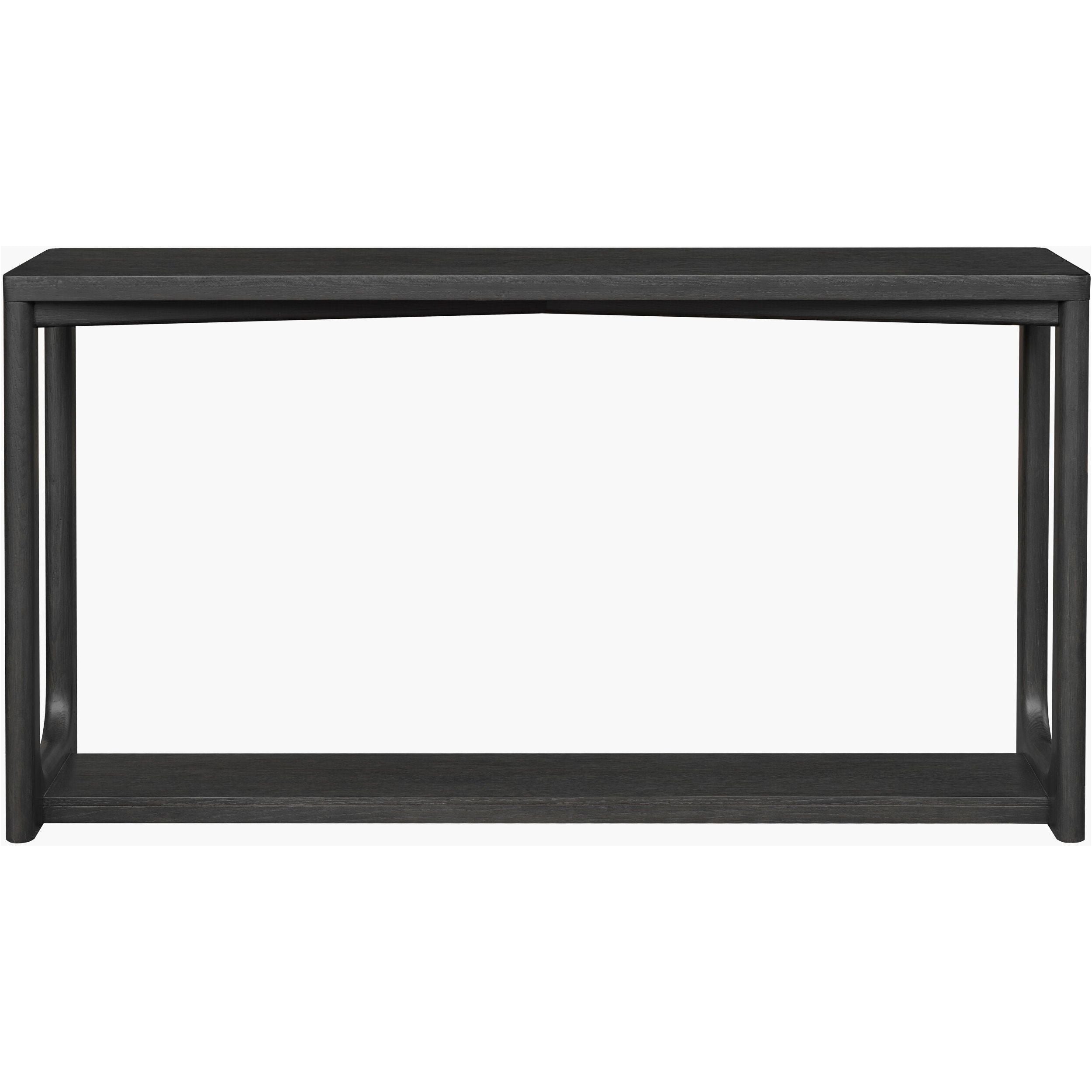 Surya Callister Modern Black Wood Console Table - Image 2