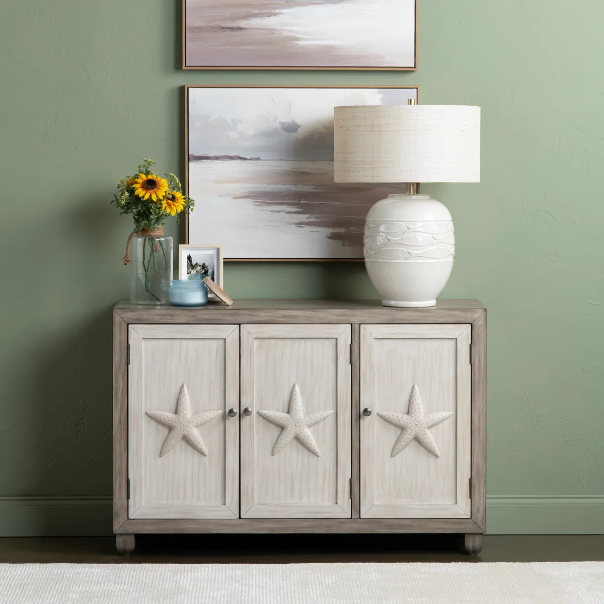 Crestview Collection Harbor Three- Door Sideboard - Image 1
