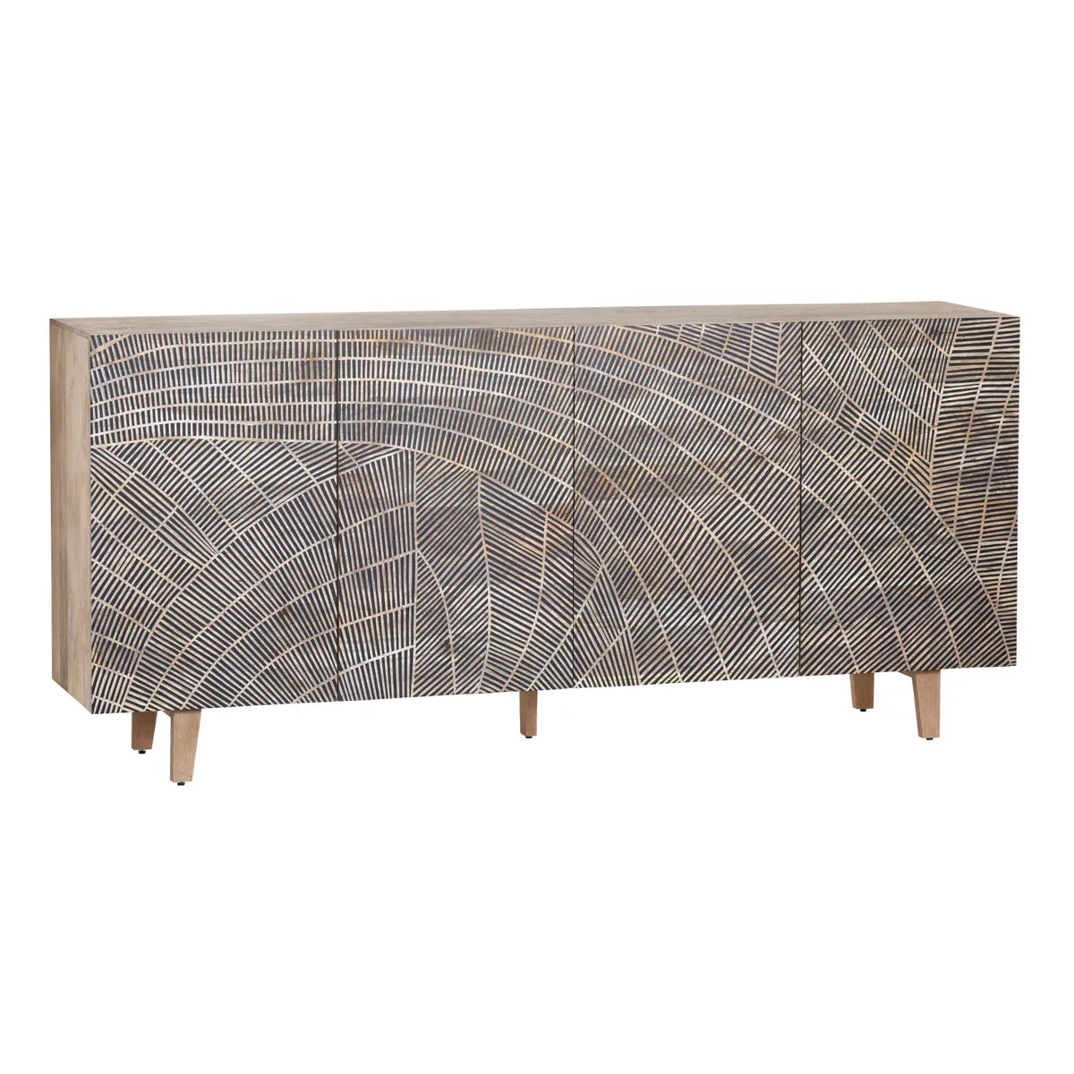 Crestview Collection Zambia Four- Door Sideboard - Image 2